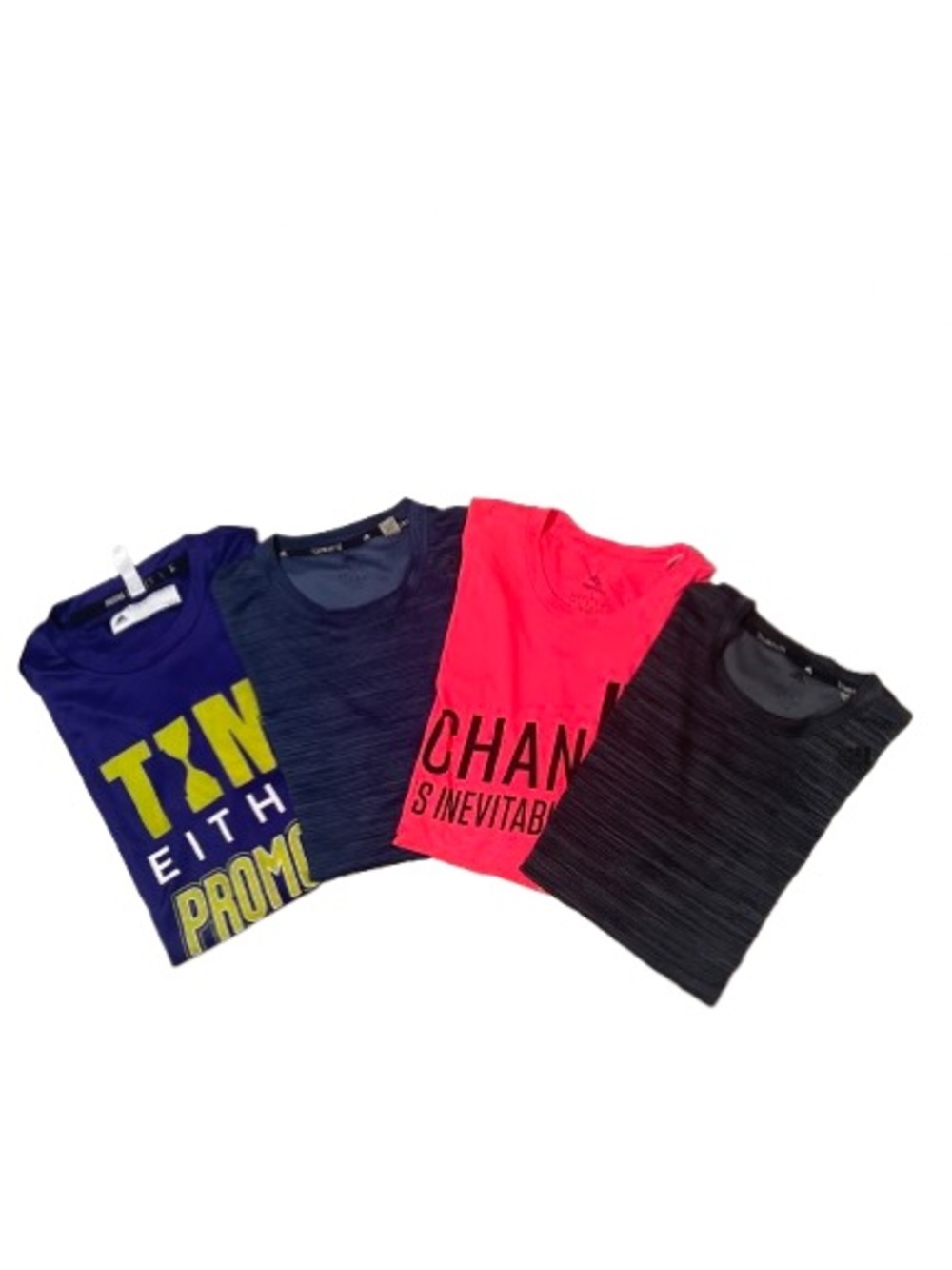 LOT OF 4 Adidas Men’s T-Shirts Size Large Aeroready Climalite Graphic Bundle